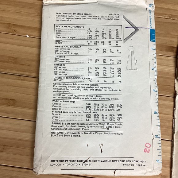 Vintage Sewing Patterns:60s & 70s size 12 - Picture 7 of 10